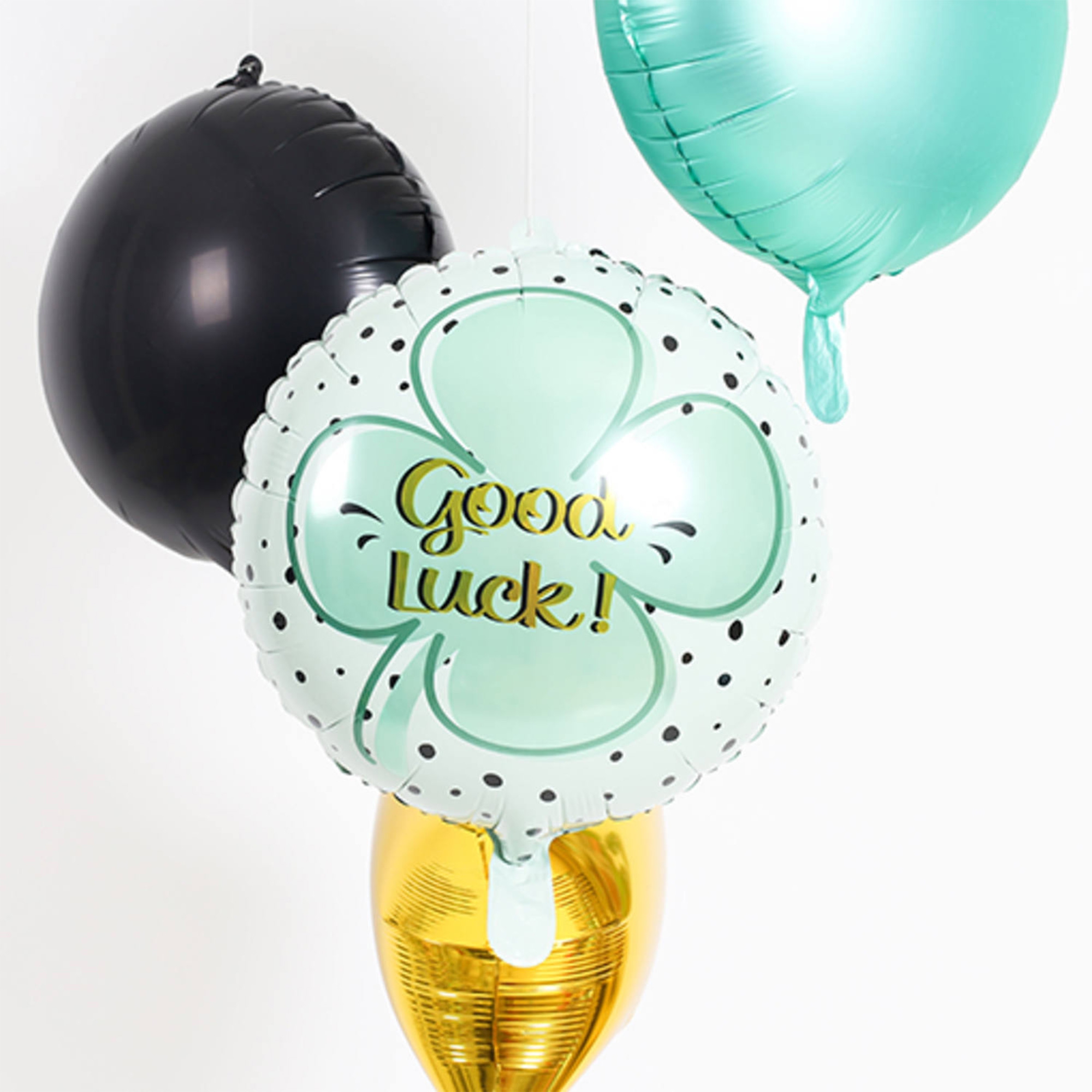 Folienballon "Good Luck Kleeblatt" 45 cm