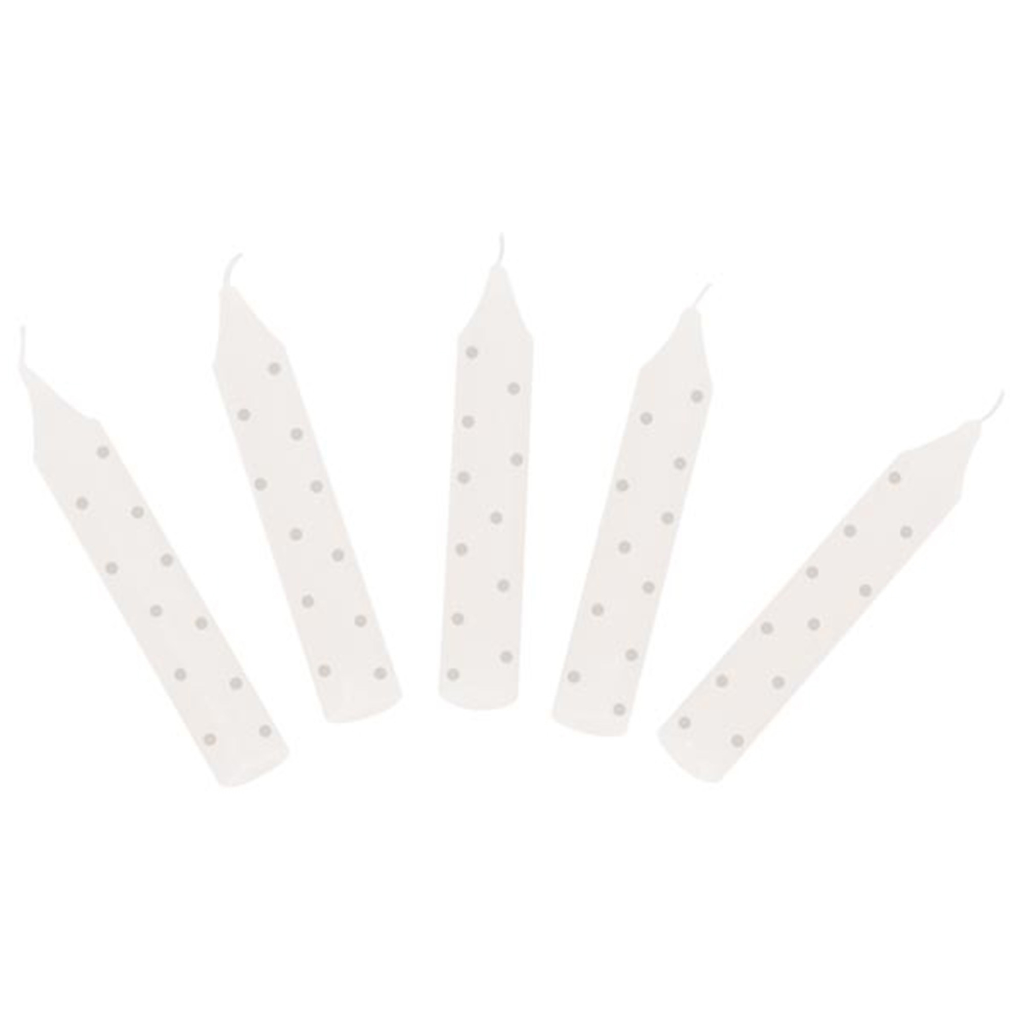 Goki - Geburtstagskerzen Set-Grau gepunktet Goki - Geburtstagskerzen Set-Grau gepunktet