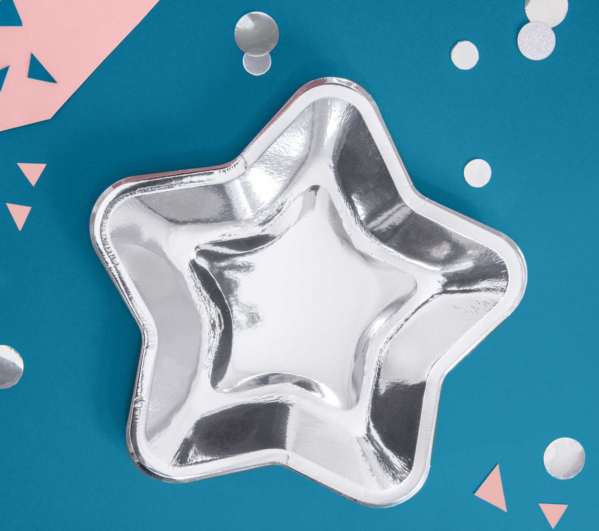 Weltraum - 6 Teller in Sternform Weltraum - 6 Teller in Sternform