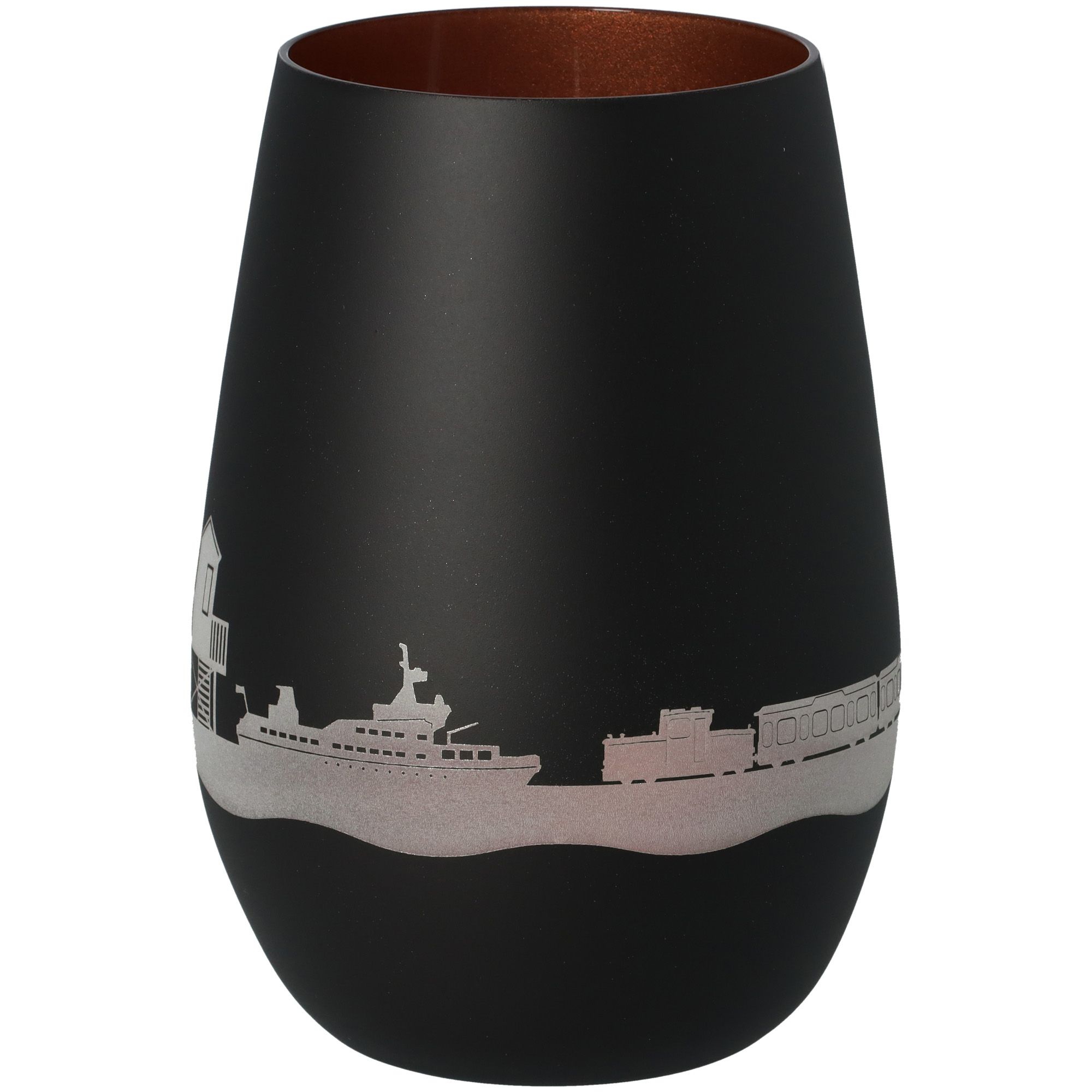 Windlicht Skyline Langeoog Schwarz/Bronze Krug, Töpferei, Vase