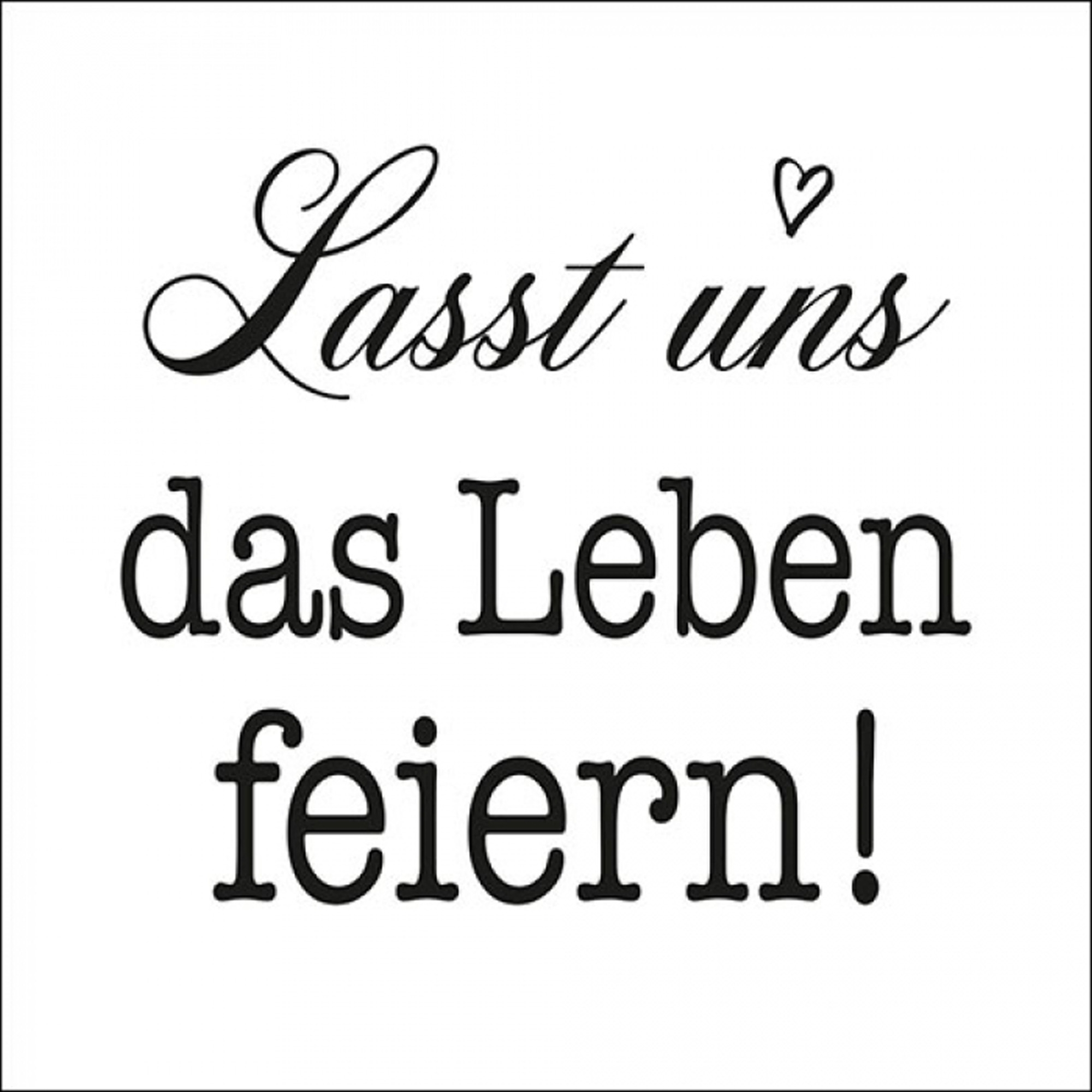 20 Servietten "Lasst uns feiern" Text