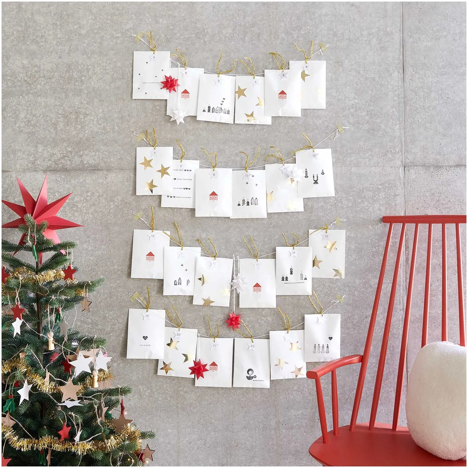 Stempelset "Merry Christmas" 27-teilig