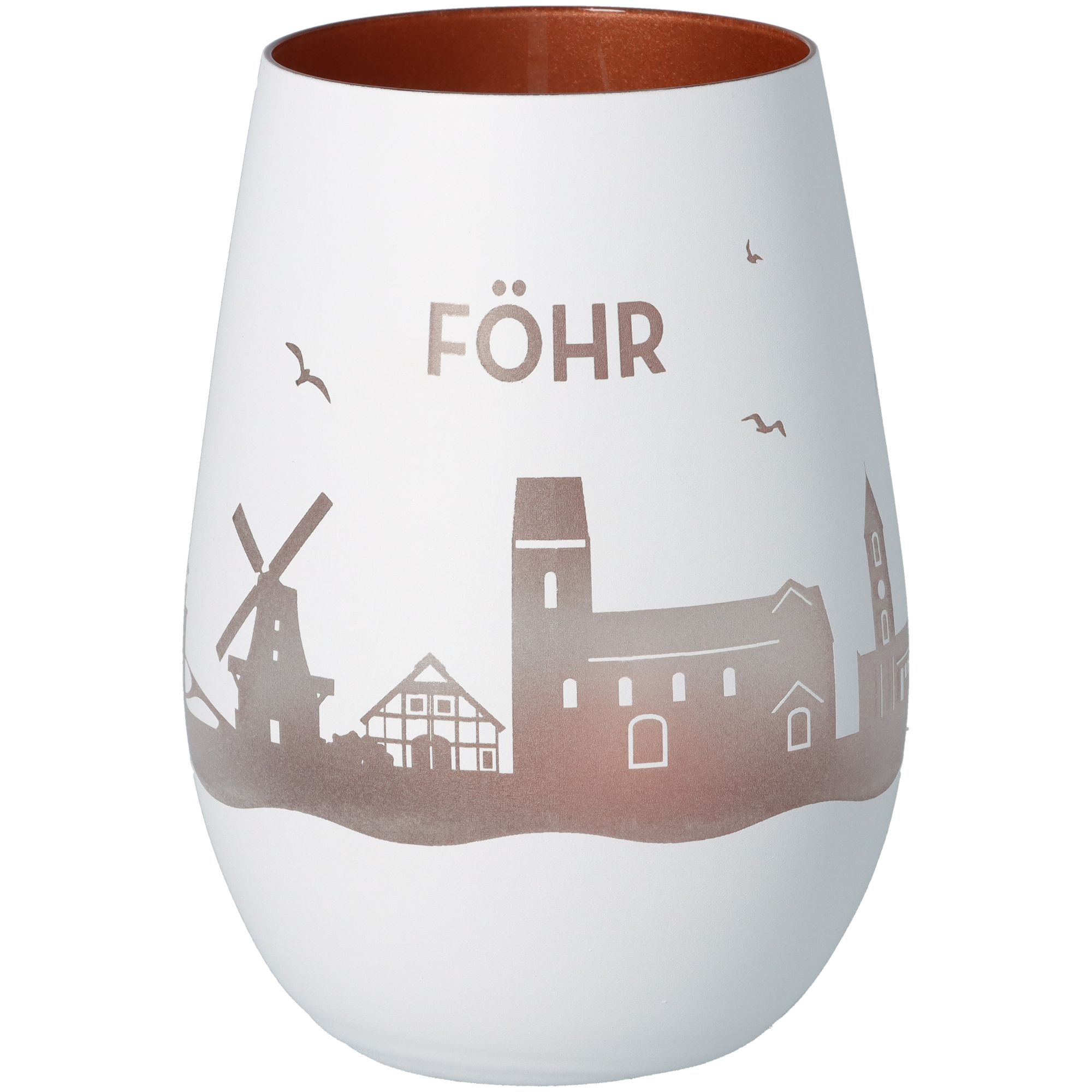 Windlicht Skyline Föhr Weiß/Bronze Windlicht Skyline Föhr Weiß/Bronze