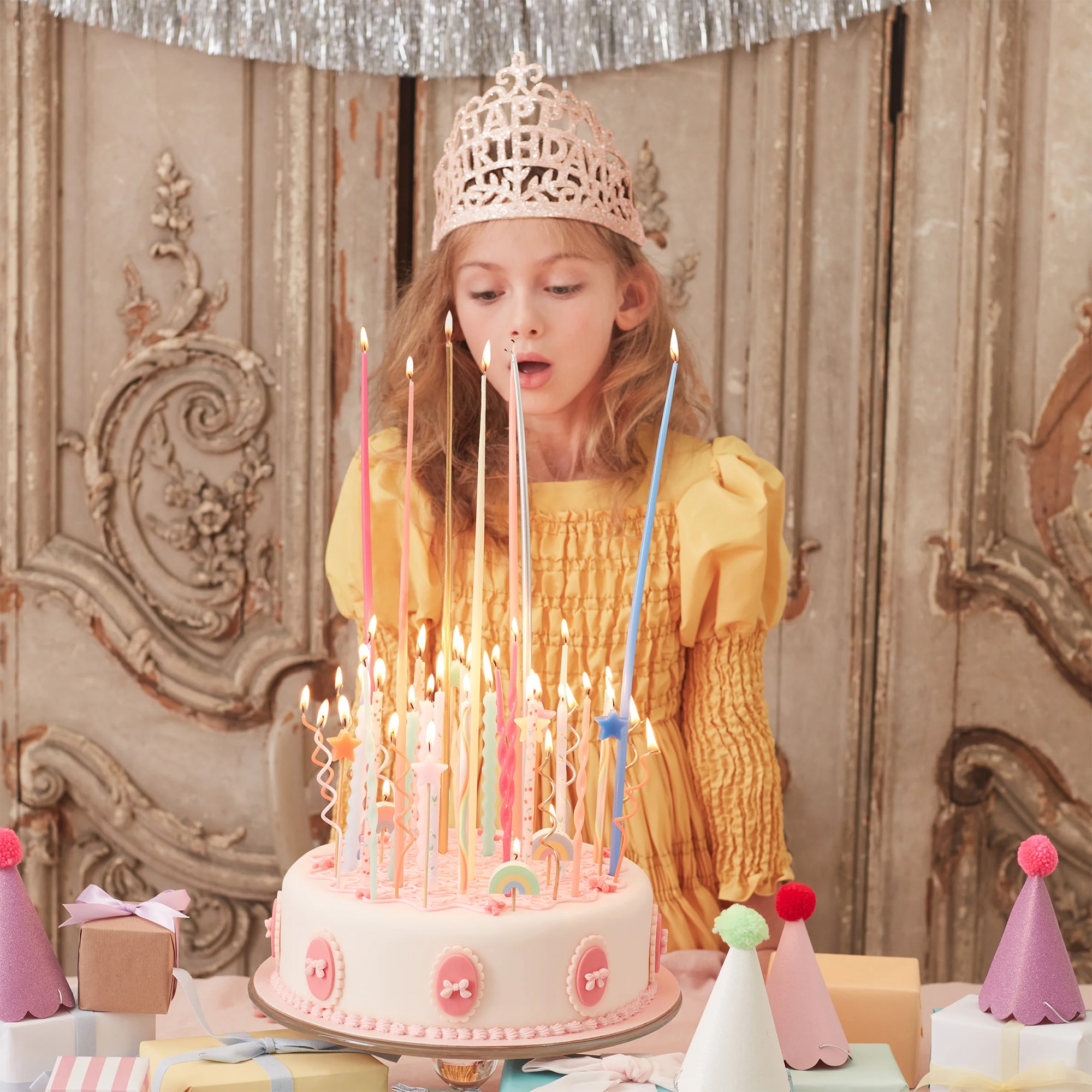 Meri Meri - 12 lange Geburtstagskerzen, Bunt Meri Meri - 12 lange Geburtstagskerzen, Bunt