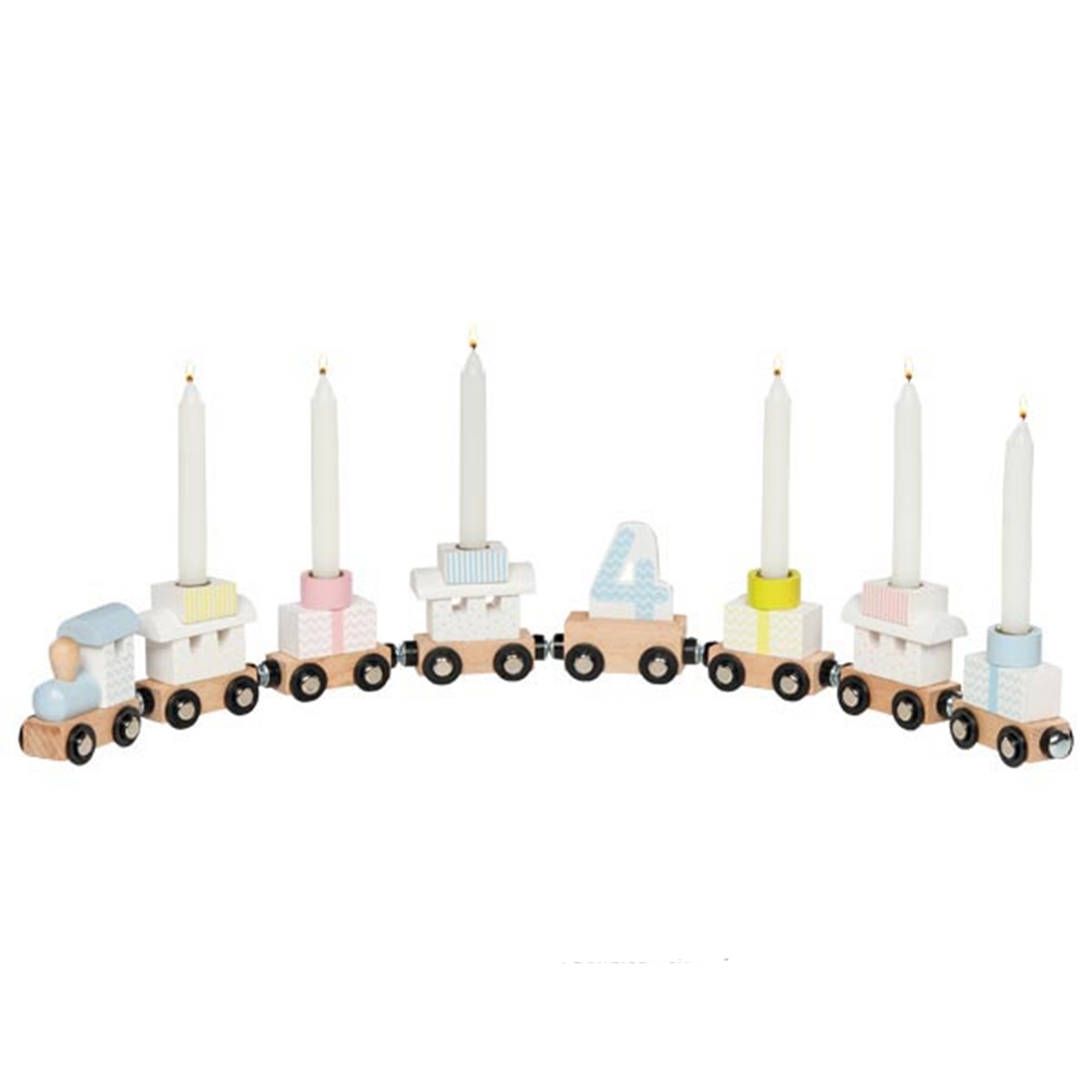 Goki - Geburtstagszug Pastell mit Magnetverbindung Goki - Geburtstagszug Pastell mit Magnetverbindung