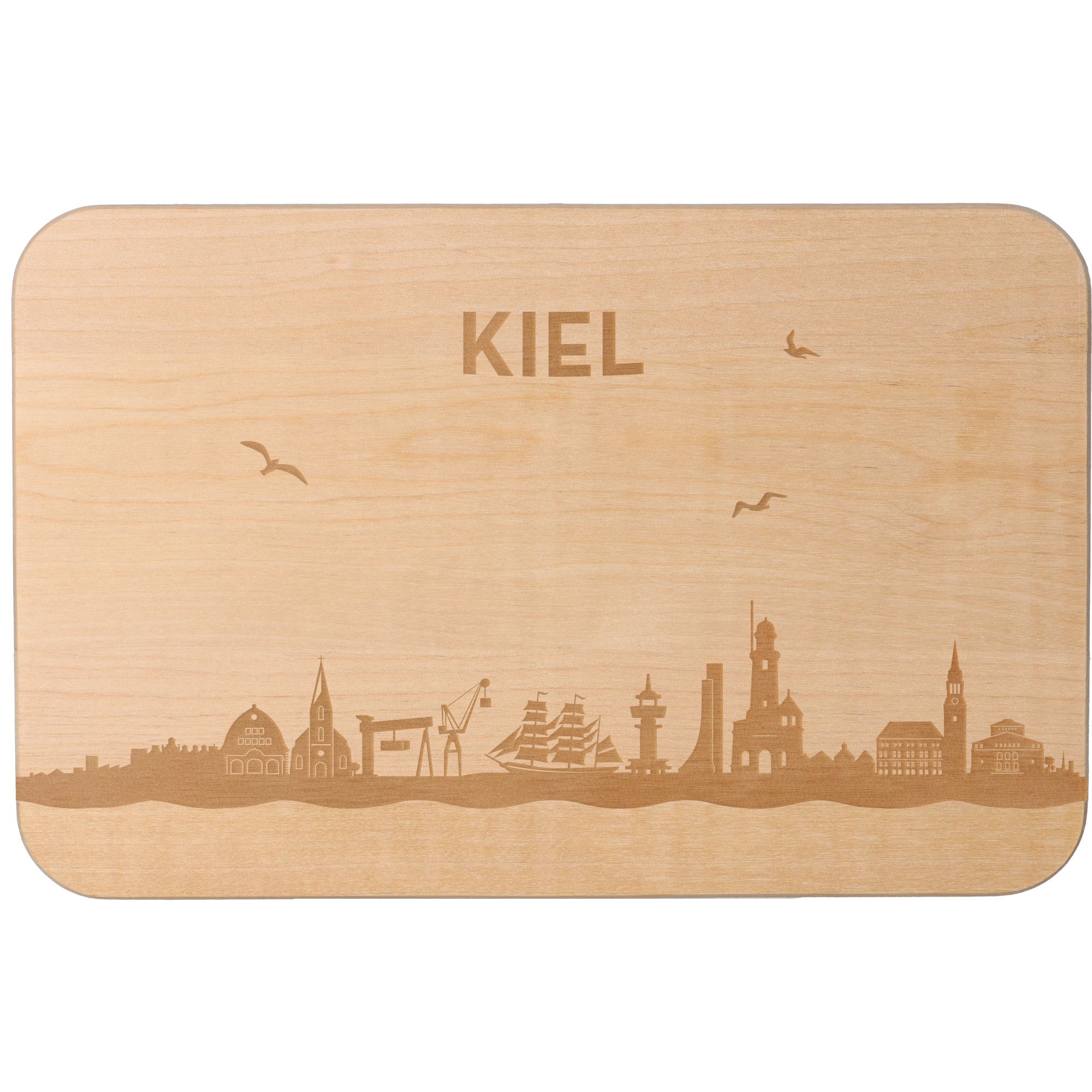 Frühstücksbrett Skyline Kiel 23cm x 15cm x 1cm Frühstücksbrett Skyline Kiel 23cm x 15cm x 1cm