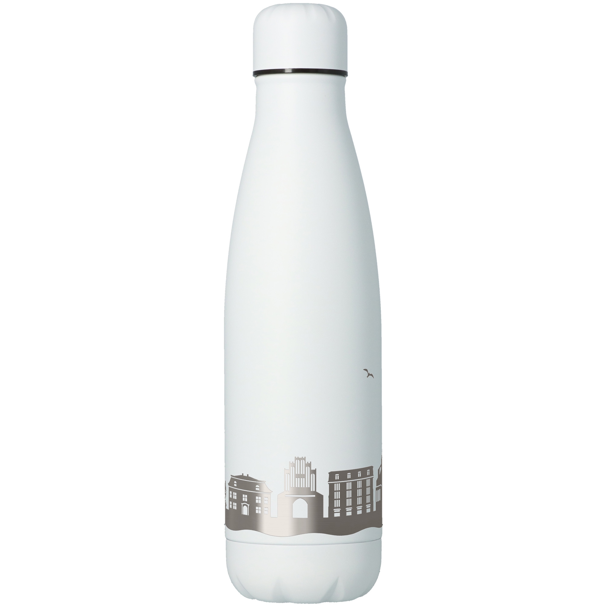 7c15fc095af6ca3c5da8ccbf18f8dbc6ff5240eb Trinkflasche Skyline Wismar Weiß 500ml