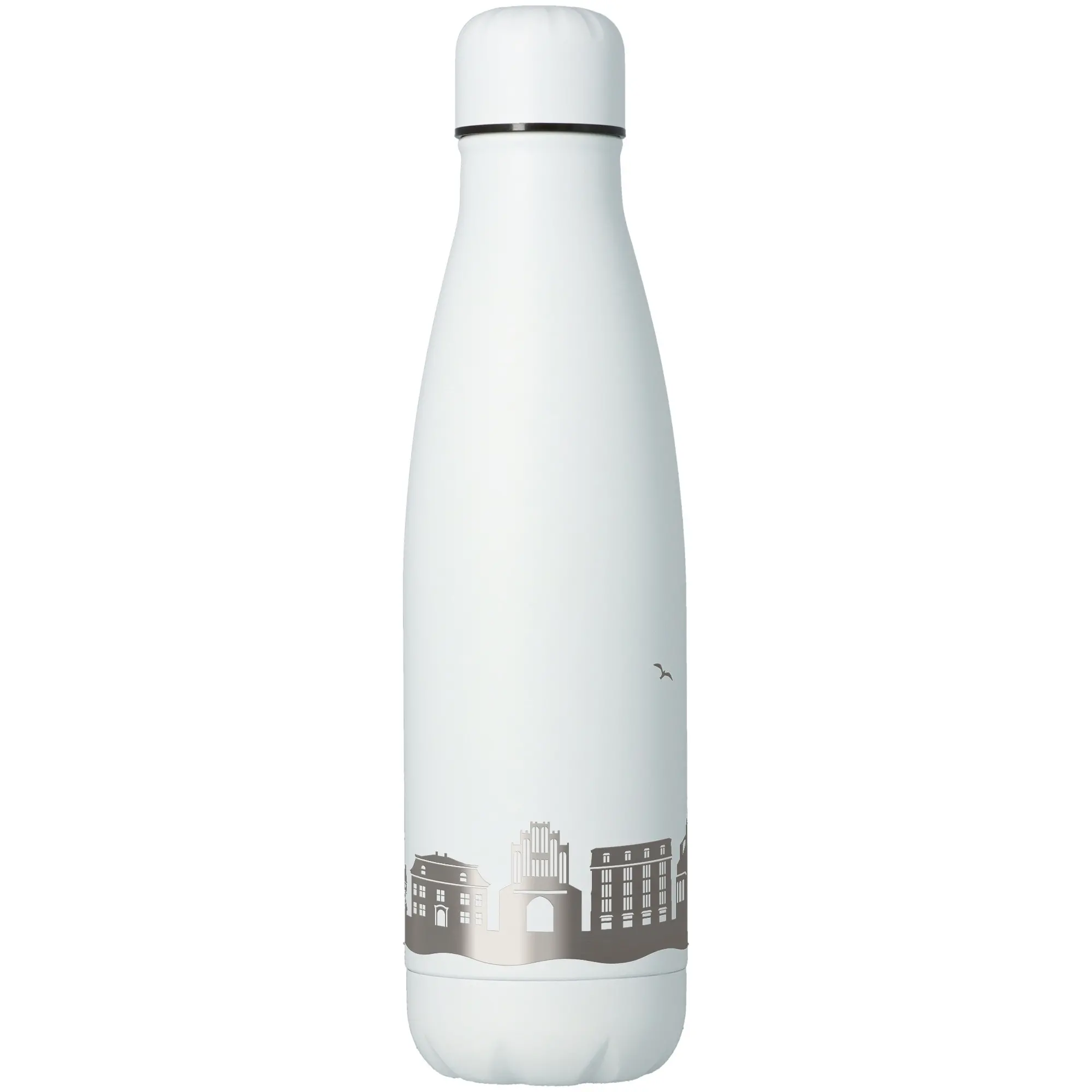 Trinkflasche Skyline Wismar Weiß 500ml