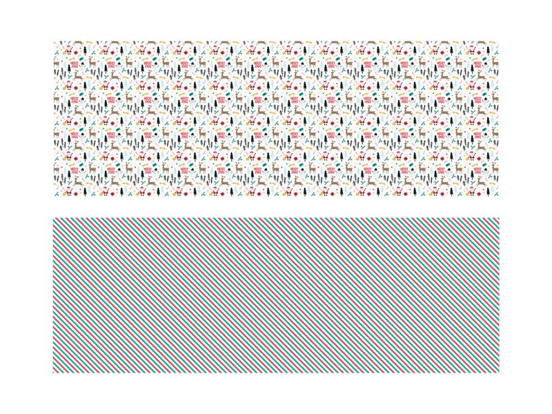 2er Set Geschenkpapier "Merry Xmas", 70 x 200 cm