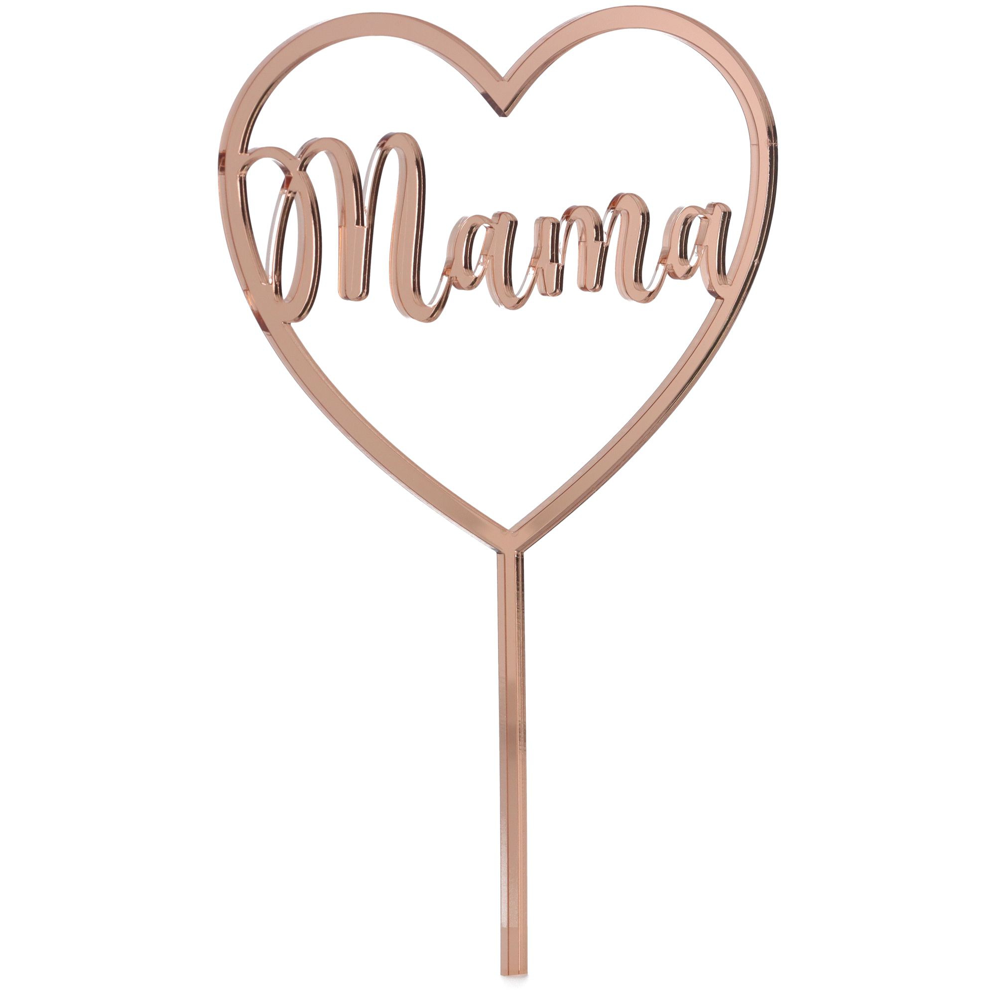 Cake Topper "Mama" Herz klein aus Acryl Cake Topper "Mama" Herz klein aus Acryl