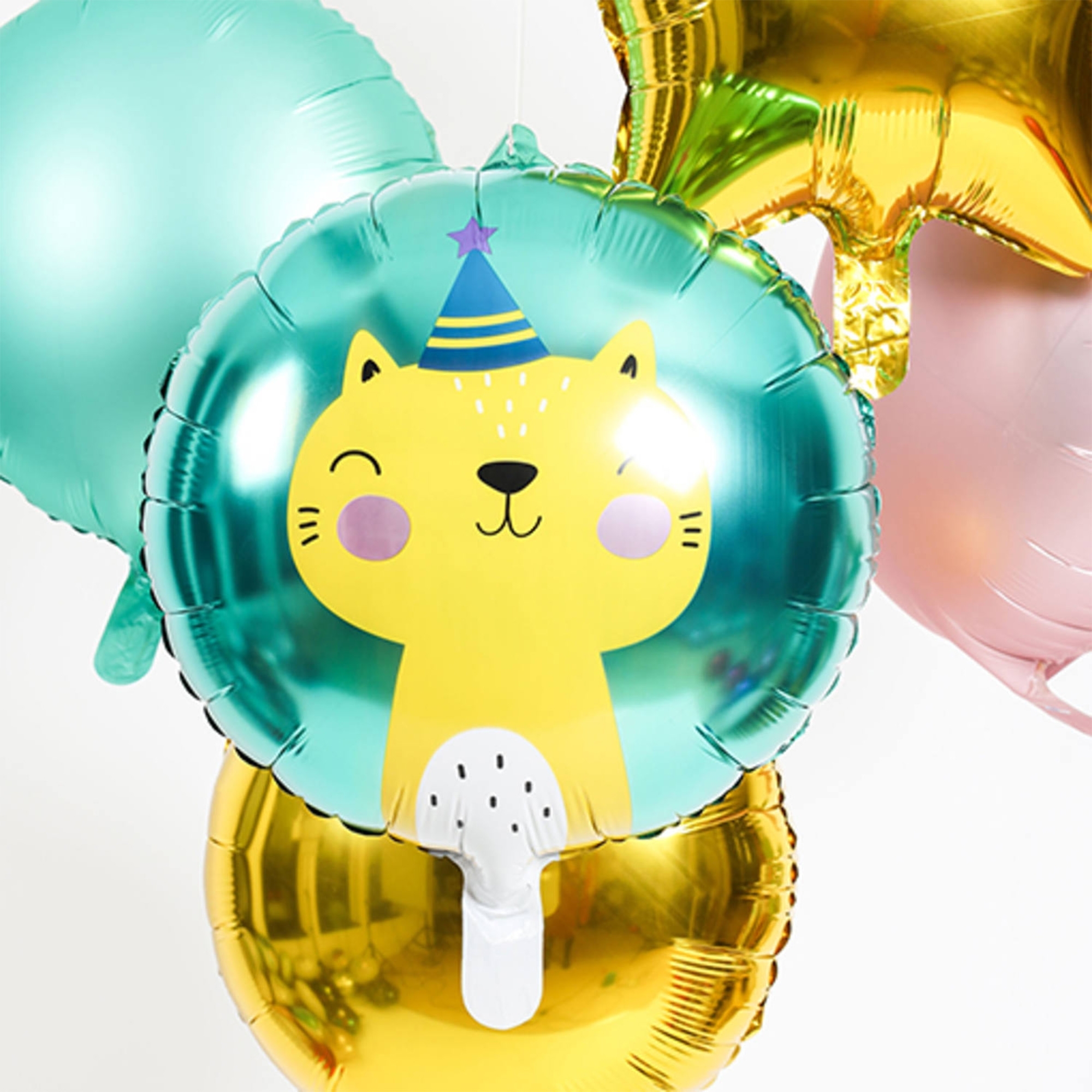 cde6507db76602e86106368f7ae83fe2fb18a910 Folienballon "Party Katze" 45 cm