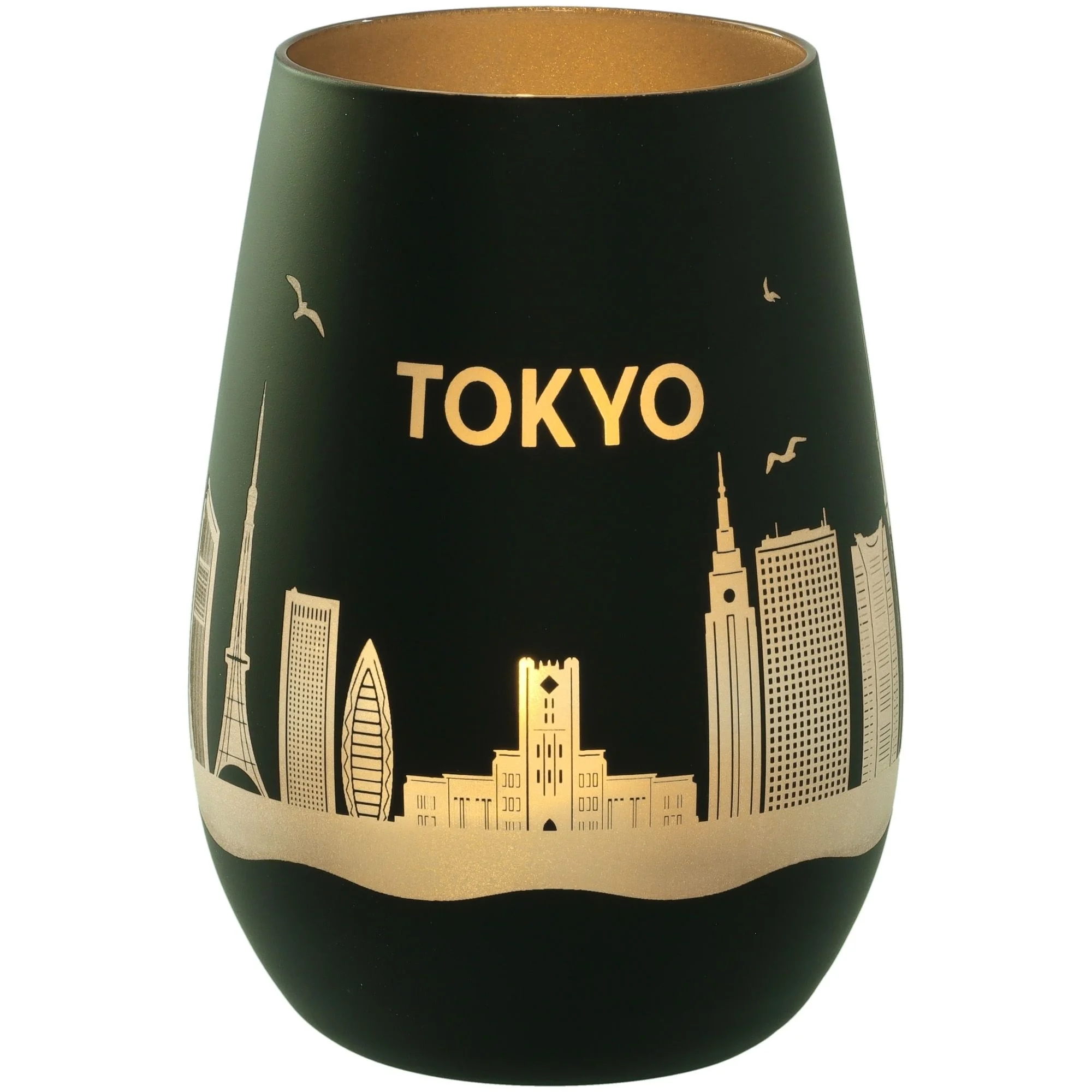 Goodtimes Windlicht Skyline Tokio Schwarz/Silber