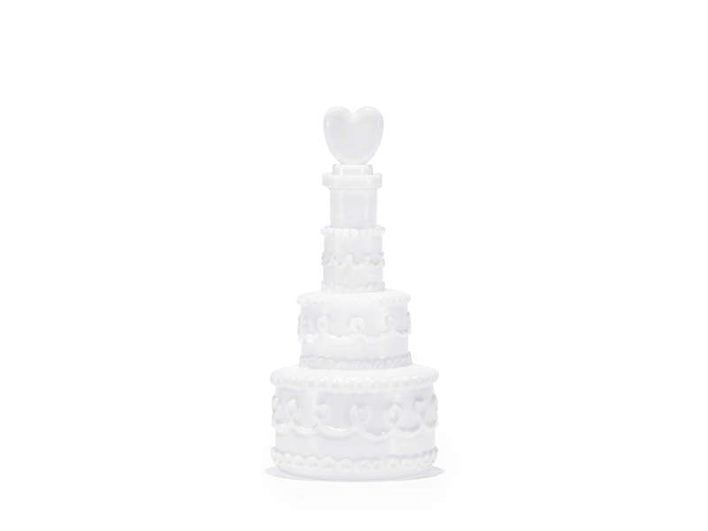 24 Seifenblasen Hochzeitstorte Weiß