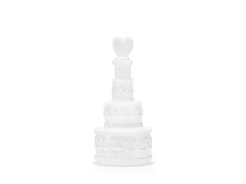 24 Seifenblasen Hochzeitstorte Weiß