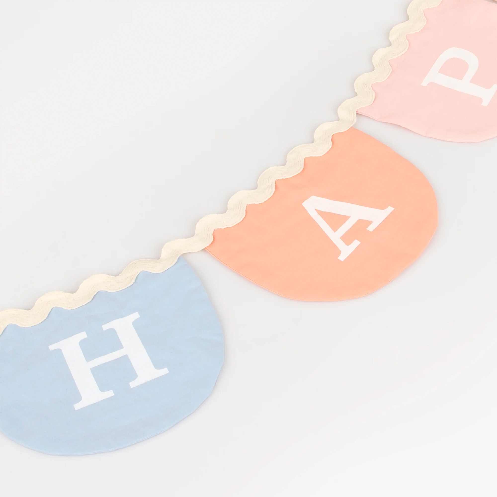 Meri Meri - Girlande "Happy Birthday" aus Stoff Text