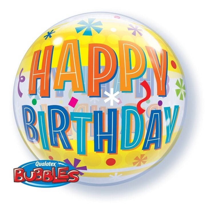 Bubble Ballon Happy Birthday Fun 56cm