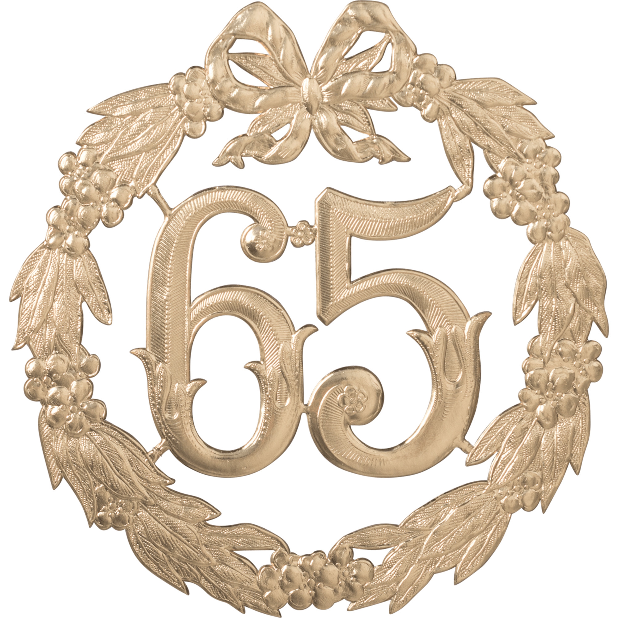 Jubiläumszahl Gold "65" Jubiläumszahl Gold "65"