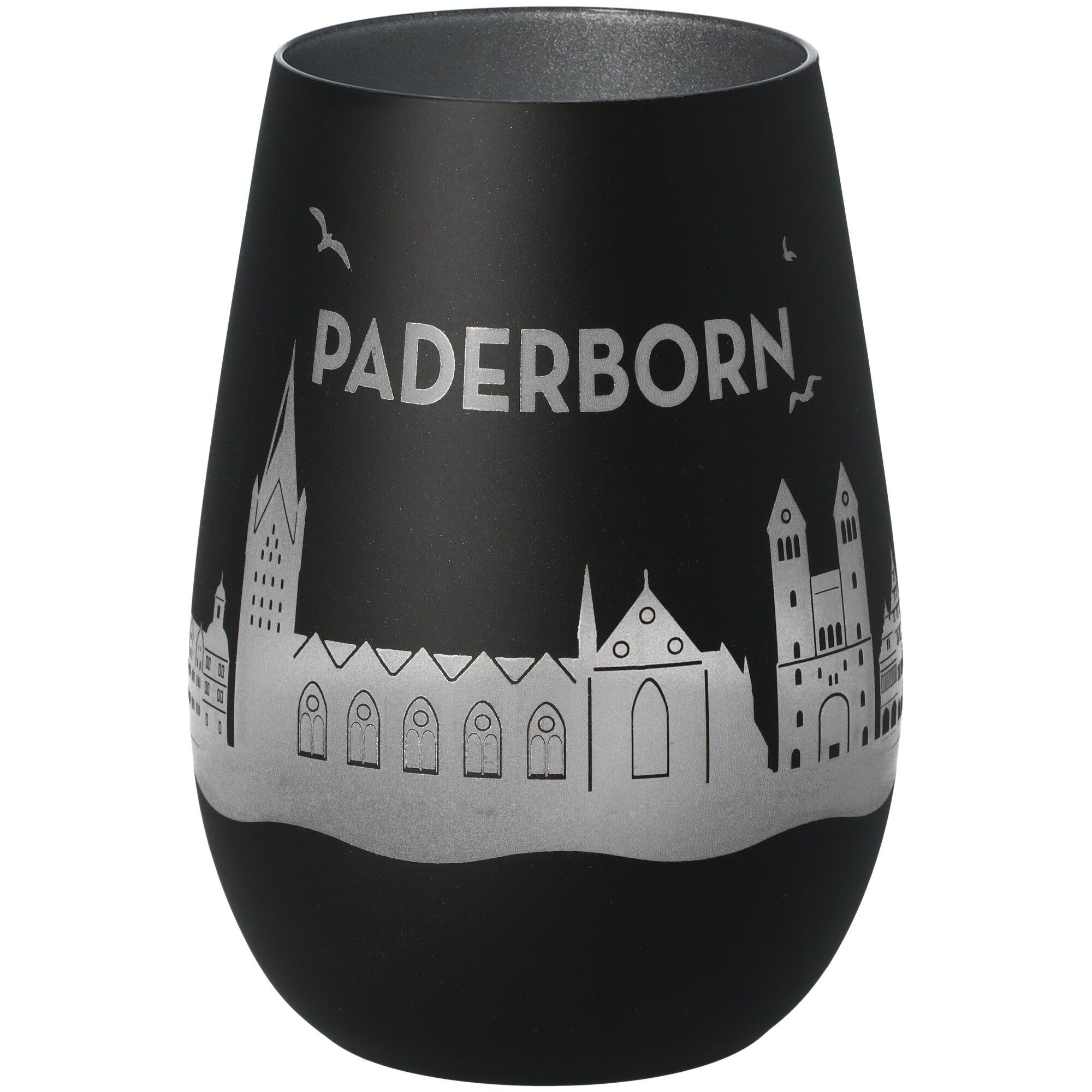Windlicht Skyline Paderborn Schwarz/Silber Windlicht Skyline Paderborn Schwarz/Silber