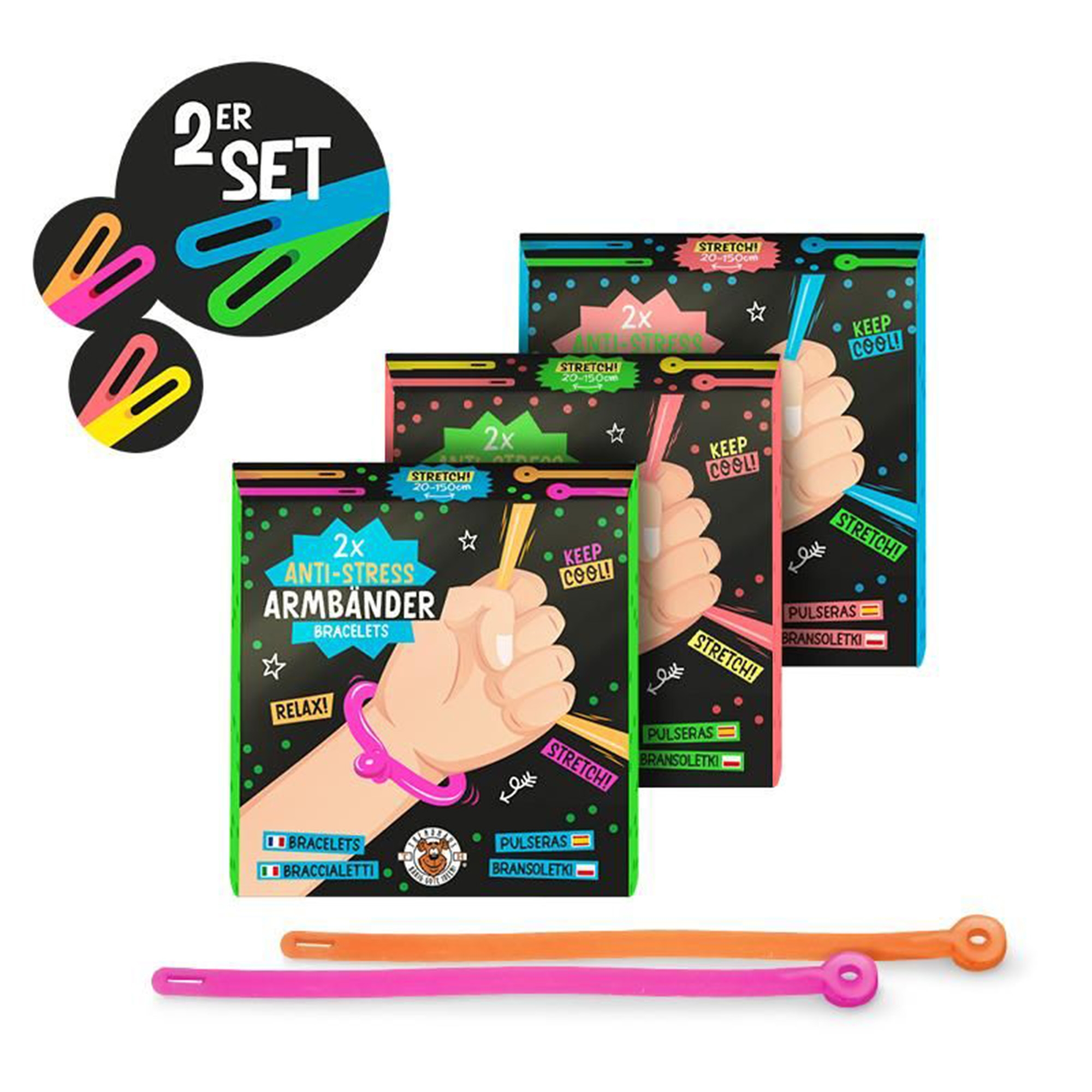 Anti-Stress Armband 2er Set