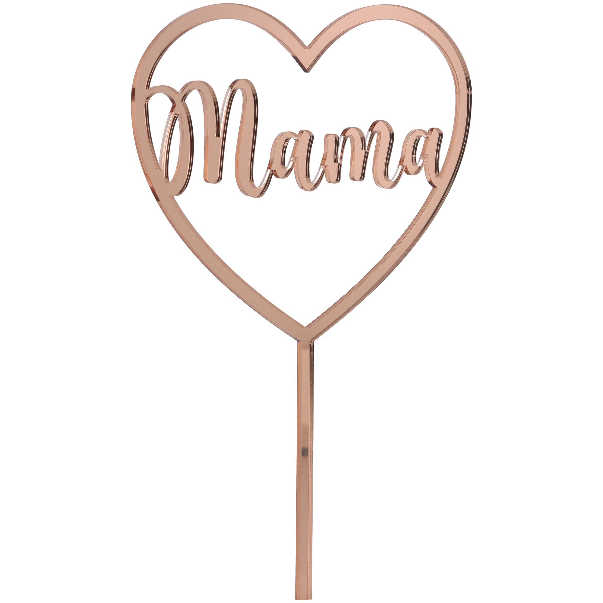 Cake Topper "Mama" Herz groß aus Acryl Cake Topper "Mama" Herz groß aus Acryl