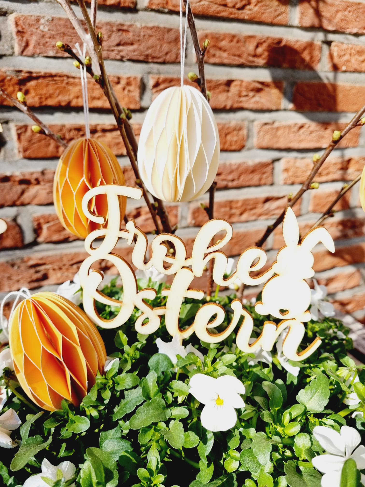 Cake Topper "Frohe Ostern" 18,5 cm x 14 cm Cake Topper "Frohe Ostern" 18,5 cm x 14 cm