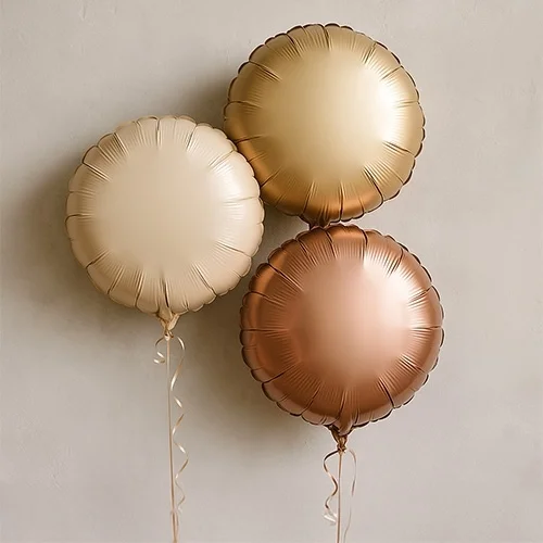 Ballons, Luftballons, Glanzen, Dreifarbig, Metallic