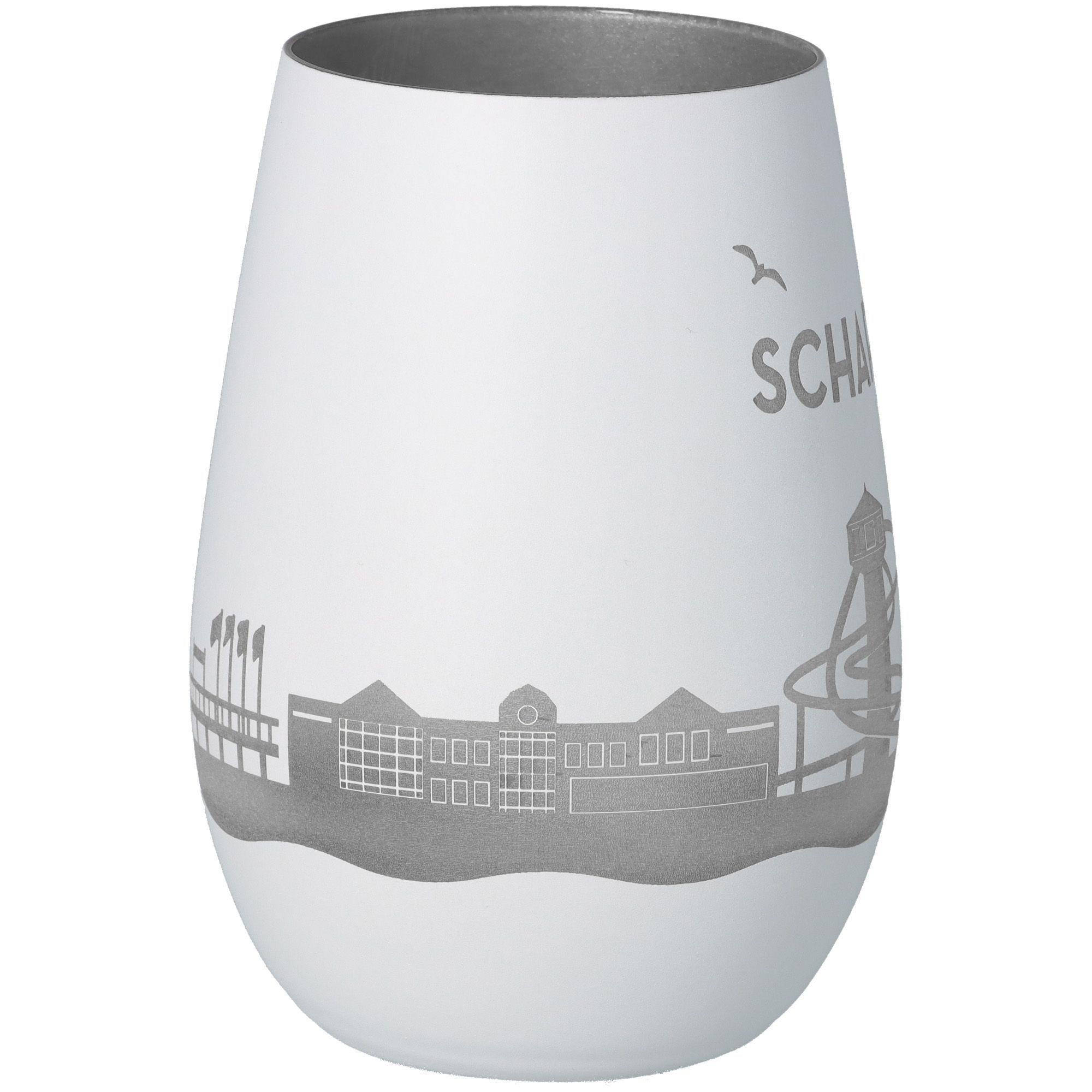 Windlicht Skyline Scharbeutz Weiß/Silber Windlicht Skyline Scharbeutz Weiß/Silber