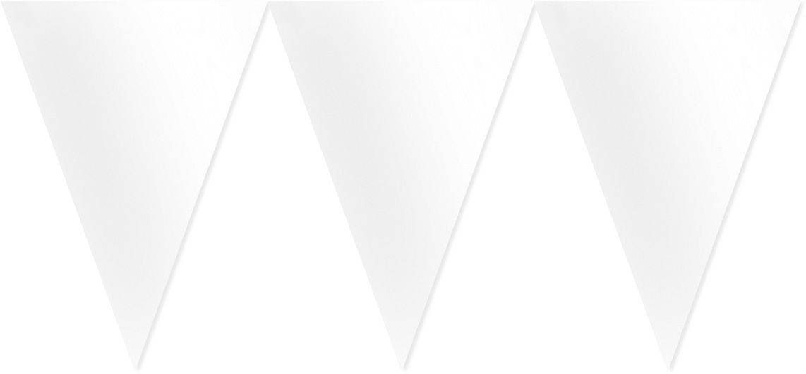 Schneeweiß - Wimpelkette Schneeweiß - Wimpelkette