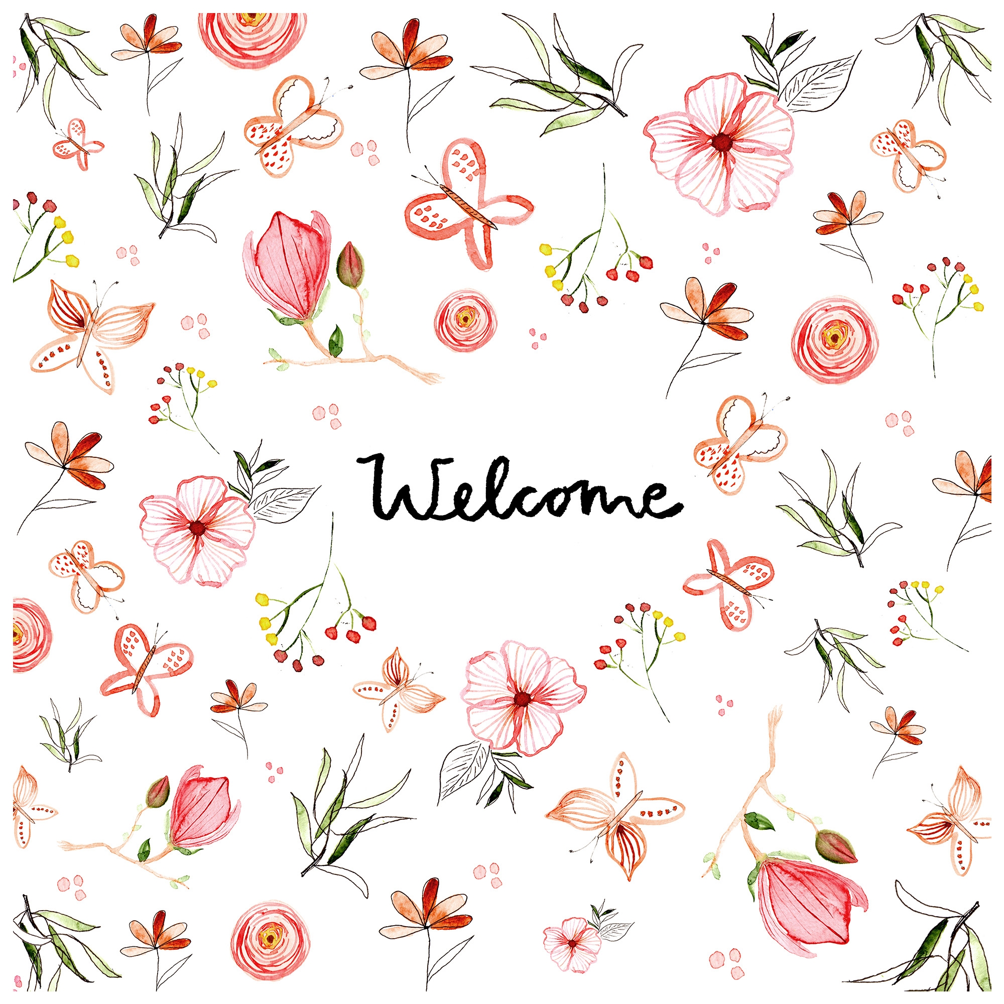 Kunst, Grafiken, Florales Design, Muster, Blume