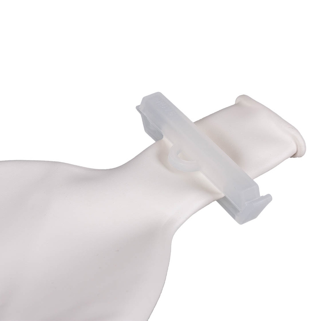 Schultertasche, Klettverschluss, Kunststoffclip, transparent, Gelenkhalterung