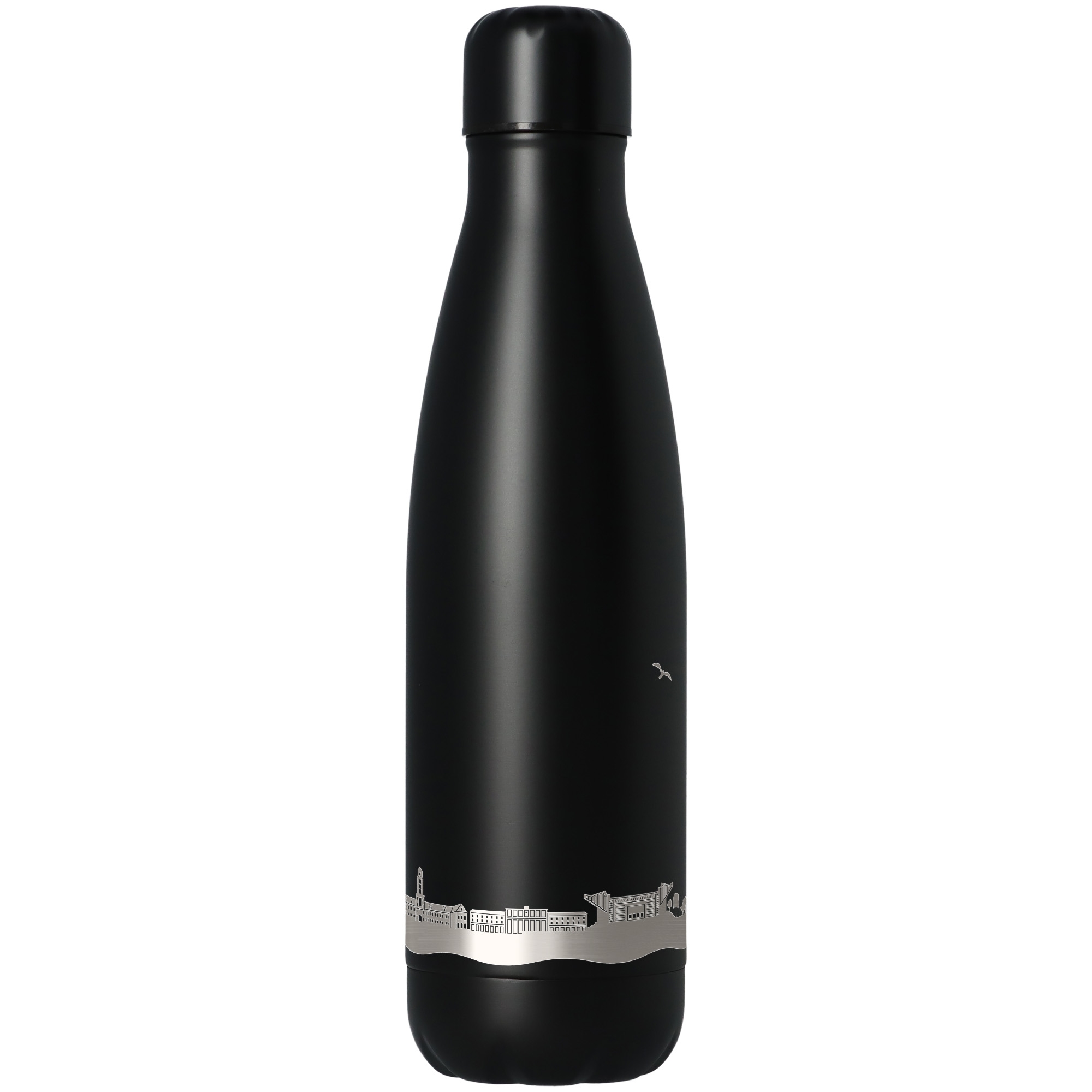 ae9d91a6d094296b5501e5468390e718a38c0bd9 Trinkflasche Skyline Kaiserslautern Schwarz 500ml