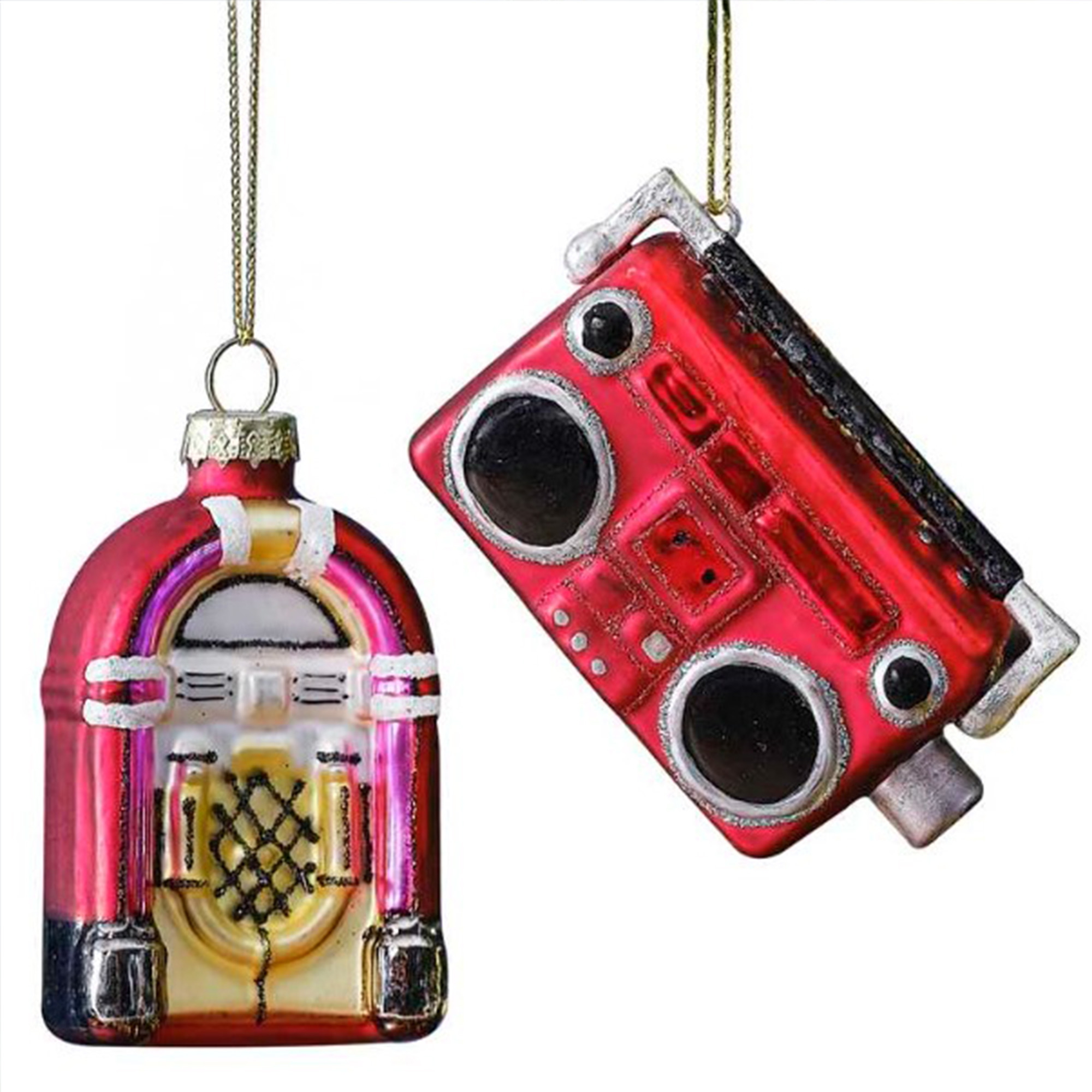 Weihnachtskugeln "Retro-Musik-Set" Weihnachtskugeln "Retro-Musik-Set"