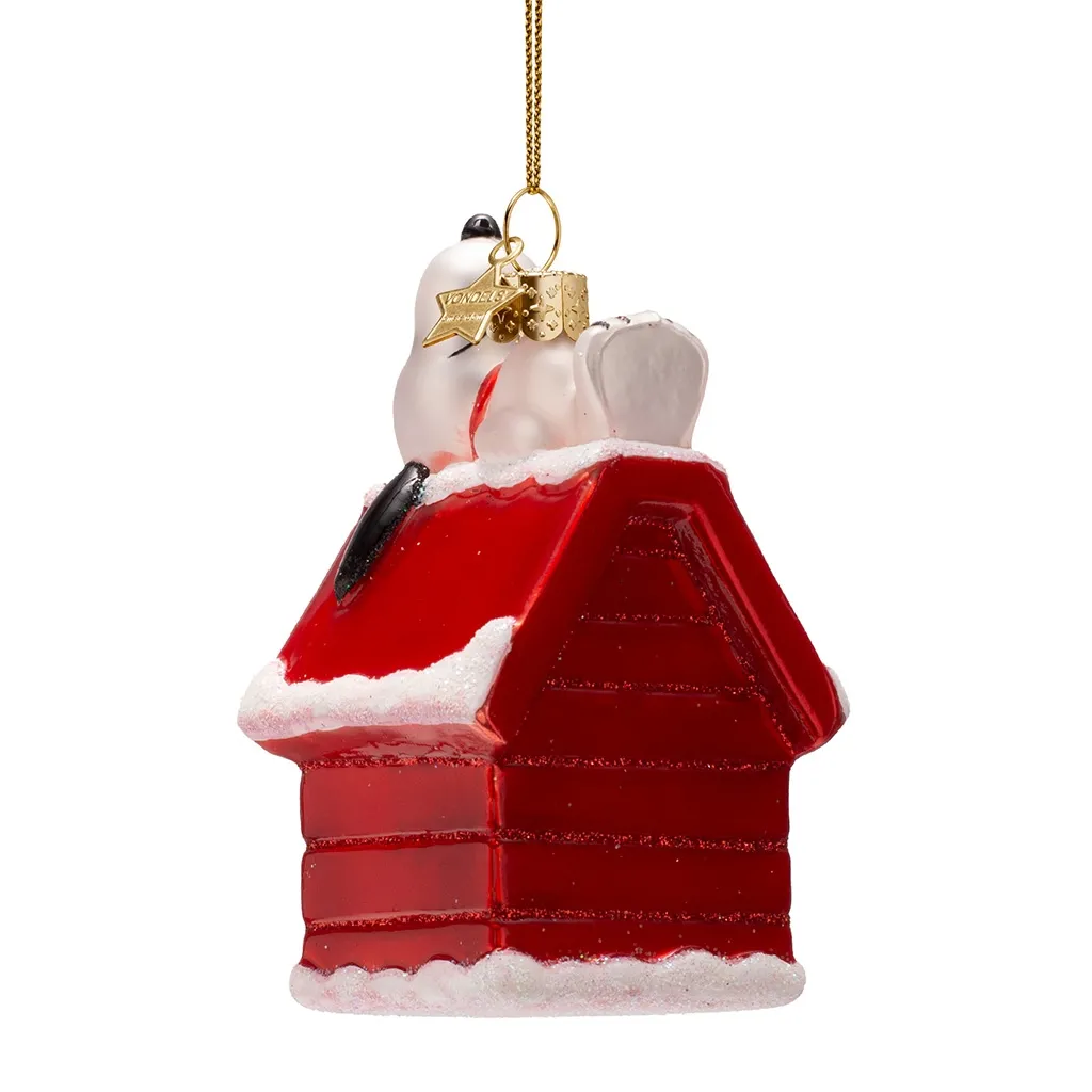 weihnachtsbaustein, haus, anhänger, schnee, rot