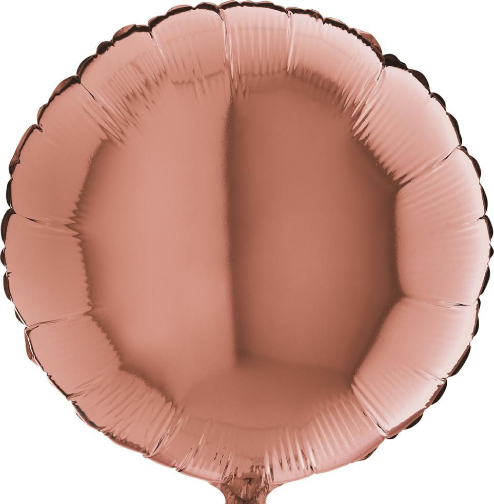 Folienballon Rund Rose Gold 45cm Folienballon Rund Rose Gold 45cm