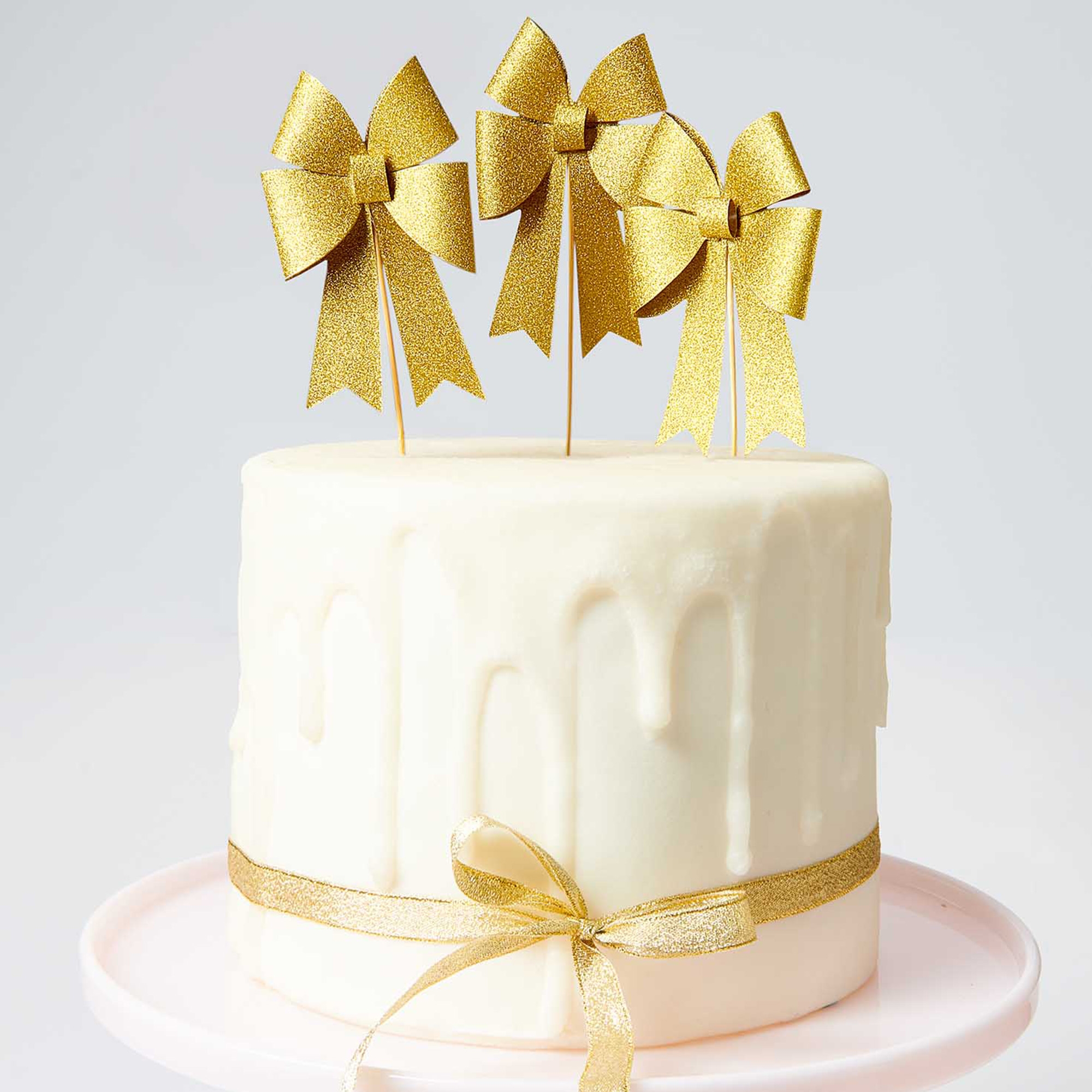 1b98bfb95b9857691cfb1540cd2478021ea43c39 Picker "Schleife Gold" 6 Stück