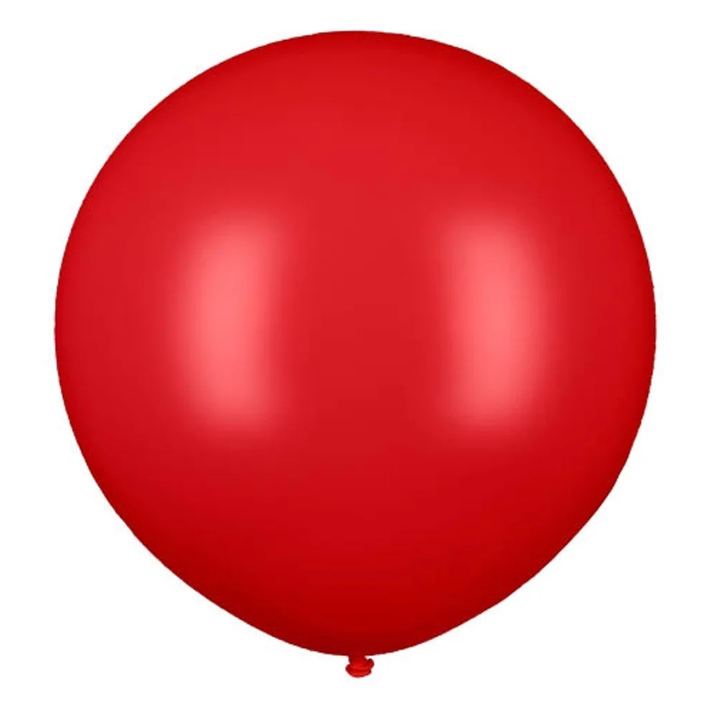Ballon, Rot, Gummi, Partyzubehör, Kugelshape