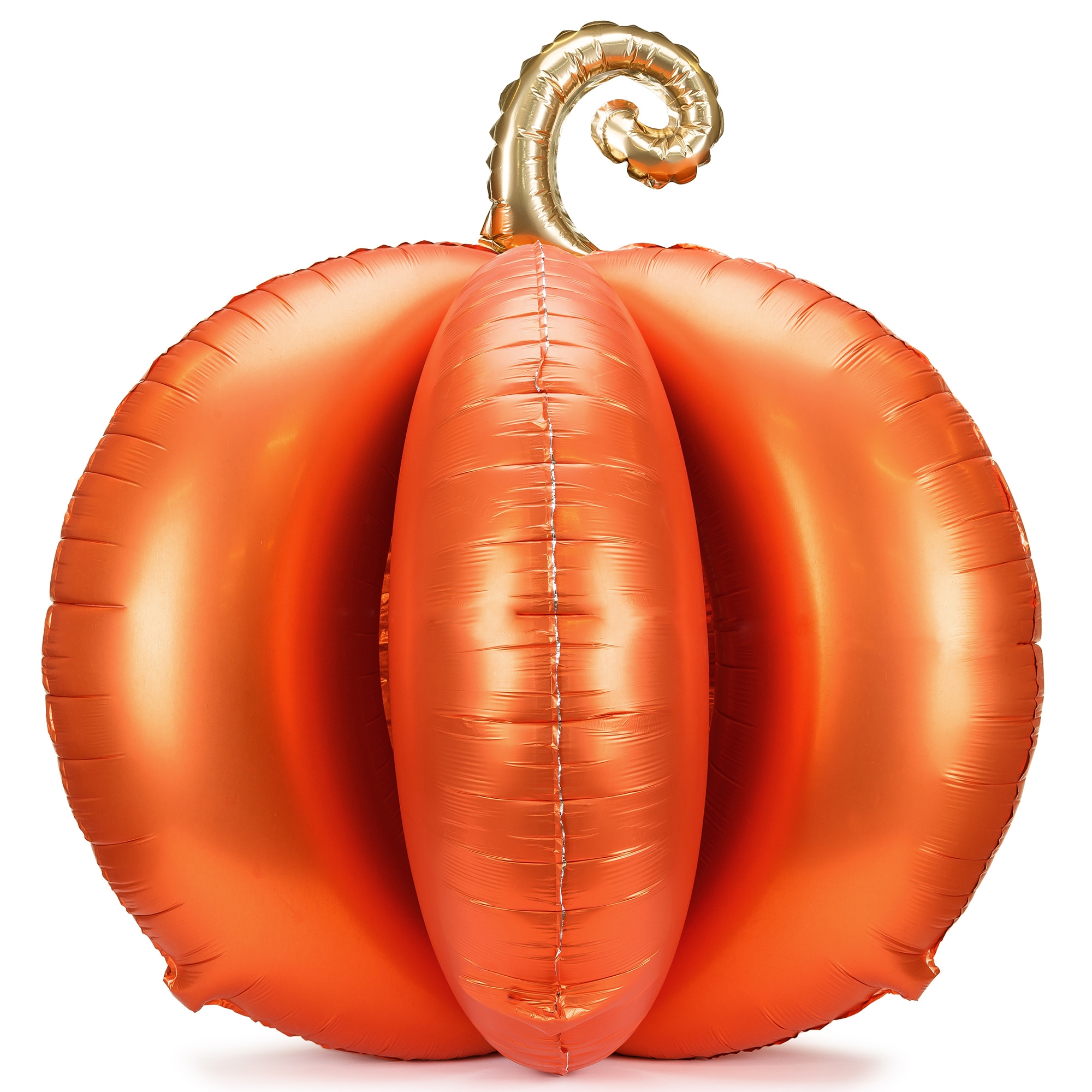 Folienballon "3D Kürbis" zur Luftbefüllung 90 cm Essen, Produzieren, Kürbis, Gemüse, Aufblasbar