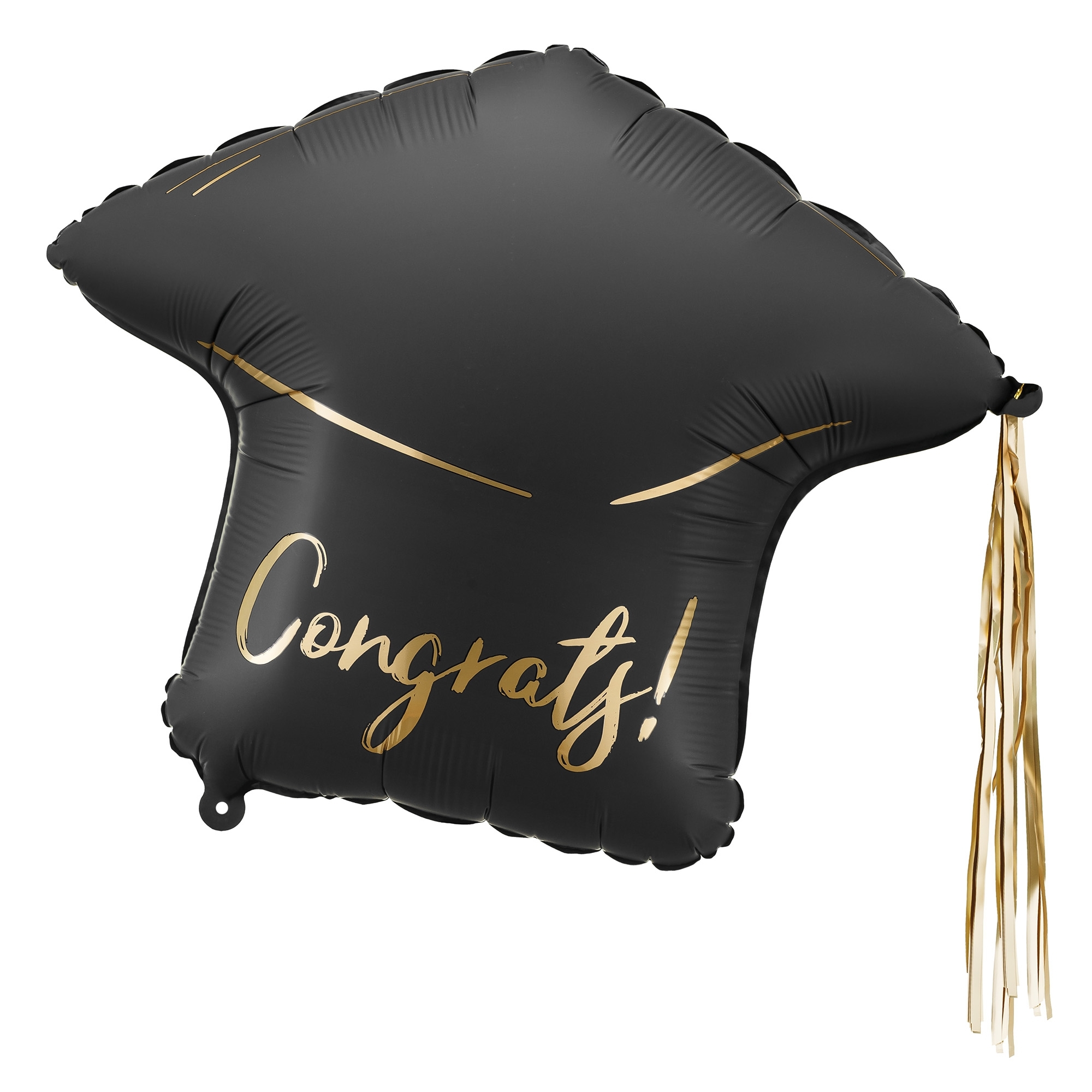 Folienballon "Congrats" 60 cm Kissen, Dekoration für Zuhause, Leute, Hut, Kopfkissen