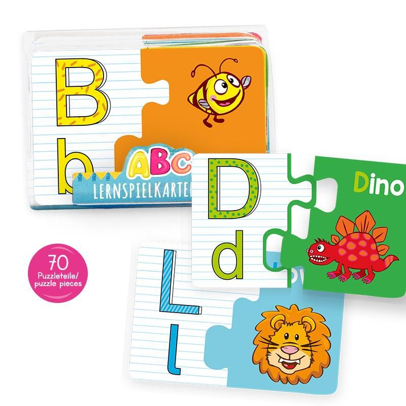 ABC Lernspielkarten-Set, 70tlg. inkl. Umlaute ABC Lernspielkarten-Set, 70tlg. inkl. Umlaute