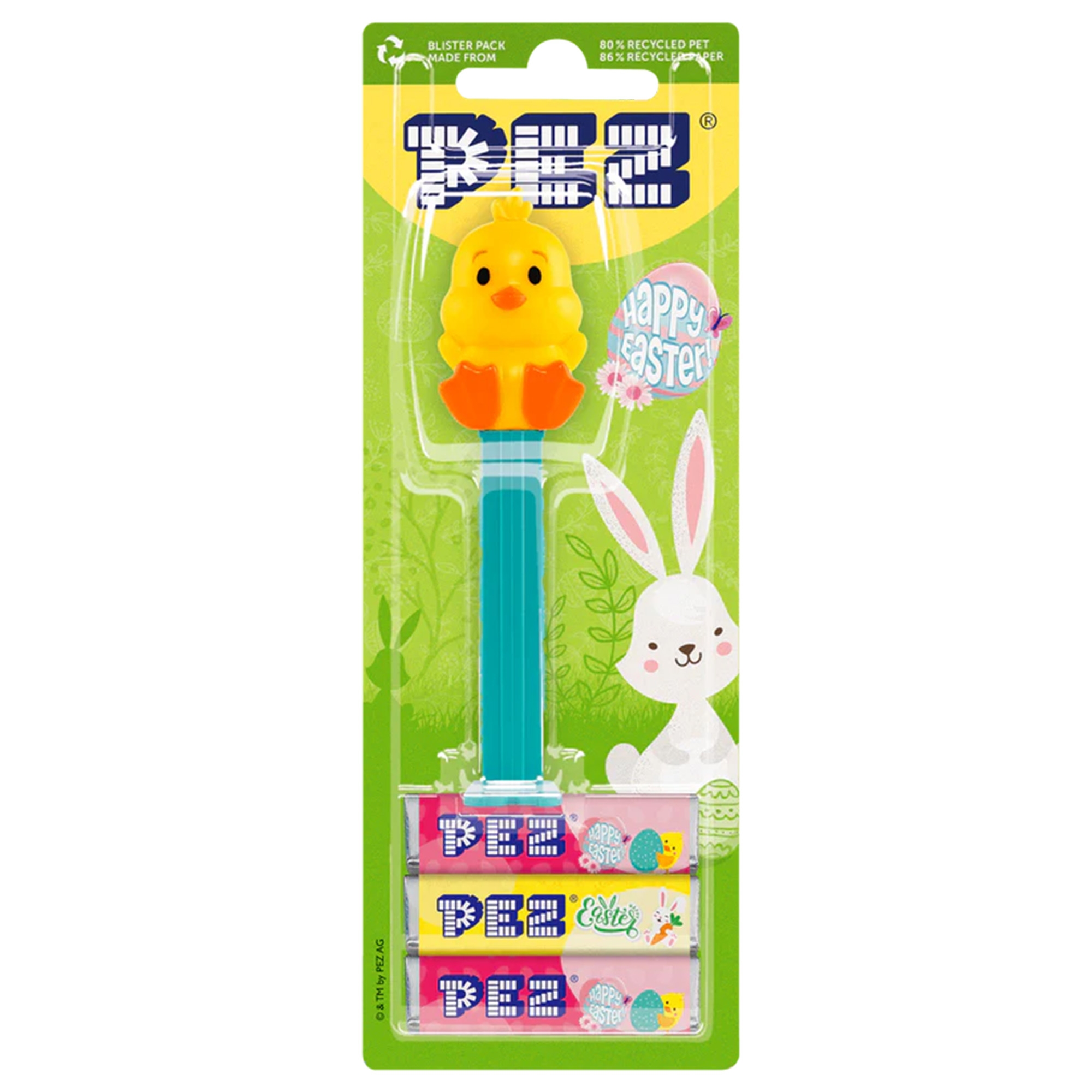 PEZ - Charlotte das Küken "Happy Easter" Spender & Bonbons PEZ Spender