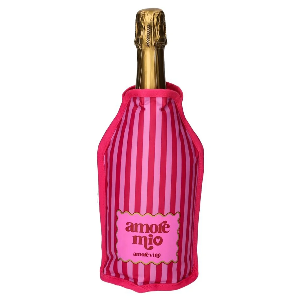 Flasche, Sektflasche, Pink, Streifen, Kleiner Wein