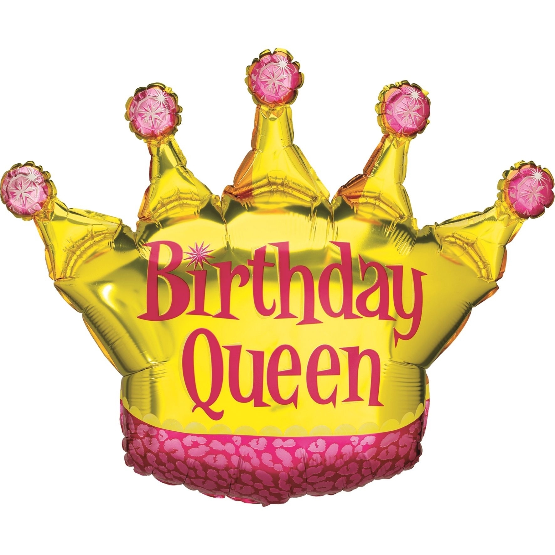 Folienballon Krone "Birthday Queen" 90cm Folienballon Krone "Birthday Queen" 90cm
