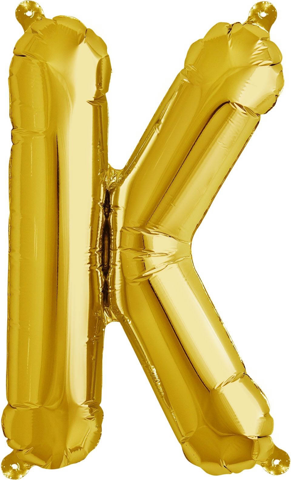 Luftballon Buchstabe K Gold 40cm Luftballon Buchstabe K Gold 40cm