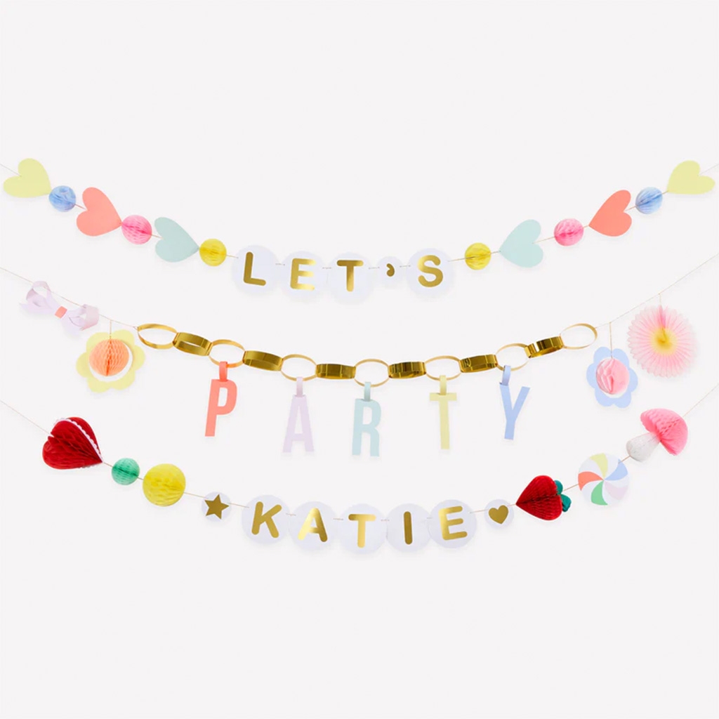 Meri Meri - Girlande "Charme Party" zum personalisieren