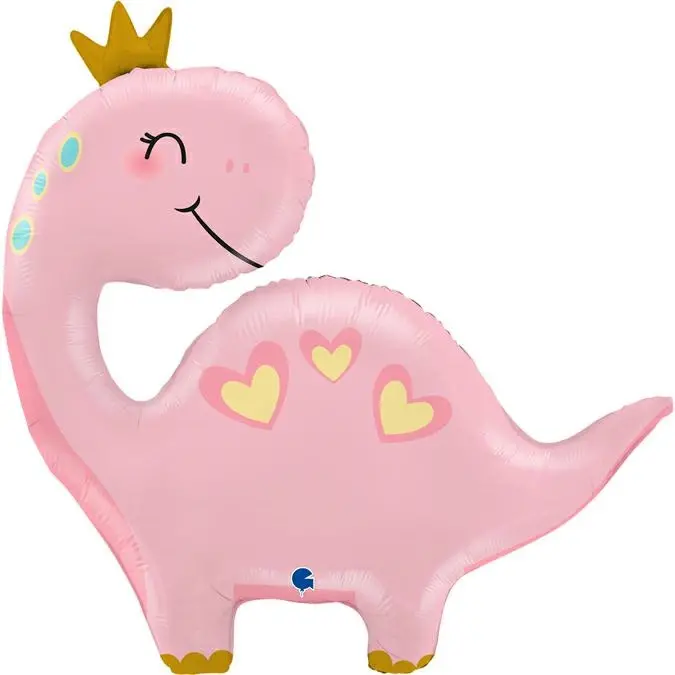 Folienballon "Dino Mädchen" 71cm