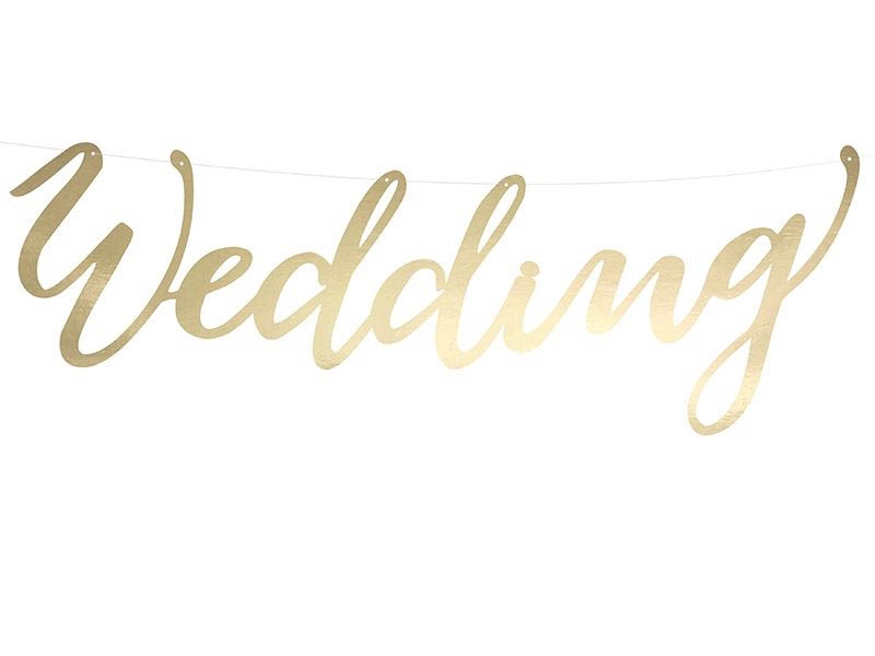 Banner Wedding Gold Banner Wedding Gold
