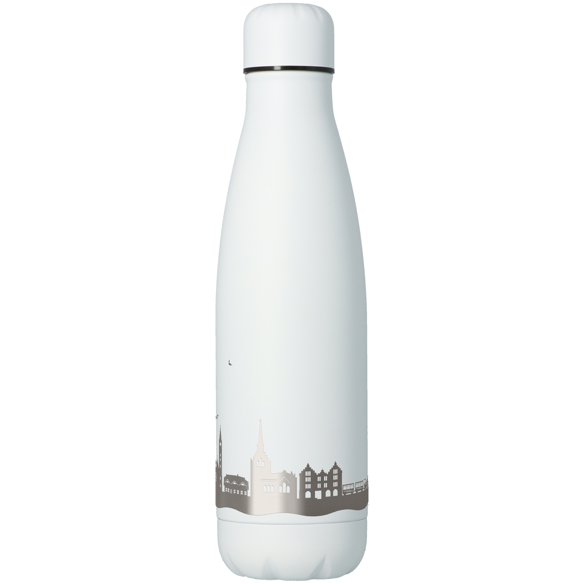8dfcd033abd72cf88c3eb66522b6cae30d35fa20 Trinkflasche Skyline Borkum Weiß 500ml