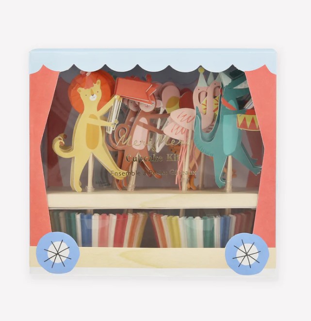 Meri Meri - Cupcake Set "Parade der Tiere" 48 Teilig Meri Meri - Cupcake Set "Parade der Tiere" 48 Teilig