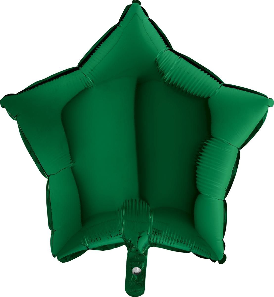 Folienballon Stern Dunkelgrün 45cm