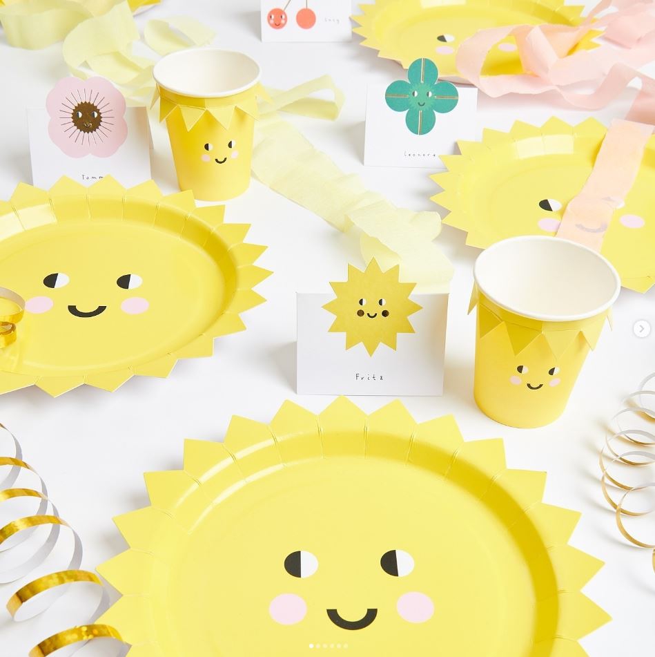 8 Pappteller "Sonne" 8 Pappteller "Sonne"